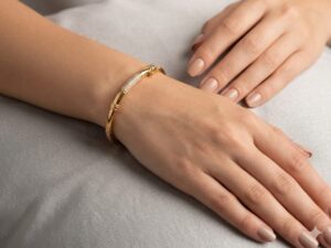 GlowFit 18K Gold Plated Demi-Fine kada