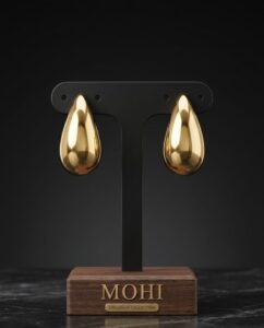 Glowtica 18K Gold Plated Demi-Fine Pendant Earrings