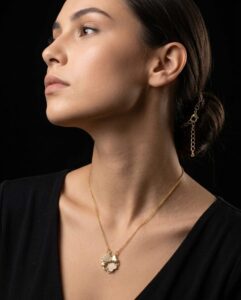 GlowLine 18K Gold Plated Demi-Fine Pendant Chain