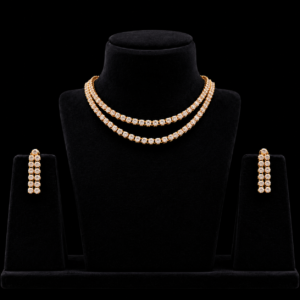 Golden Double-Line Tennis Set